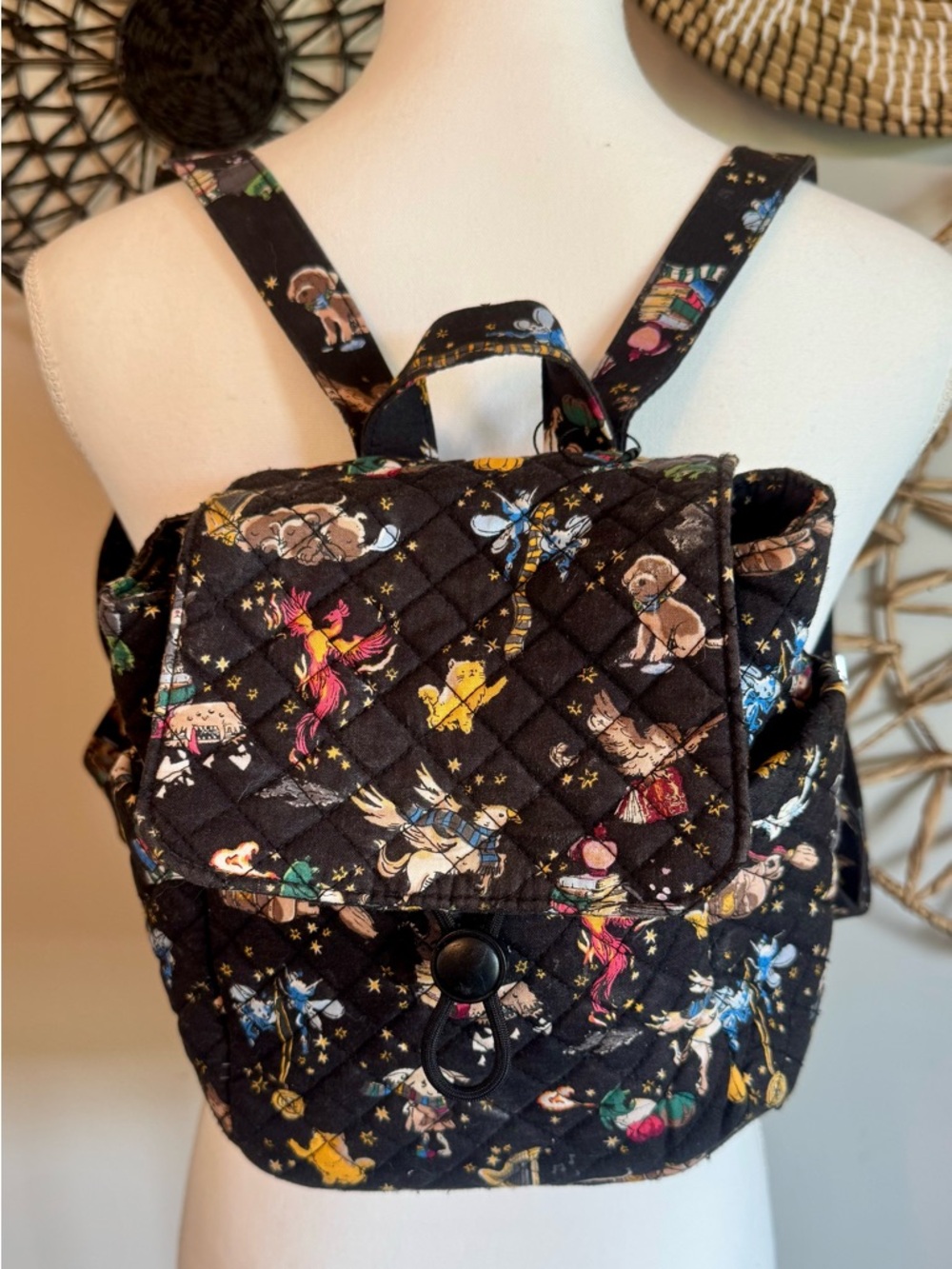 Vera Bradley Harry Potter Friends at Hogwarts Mini Quilted Backpack